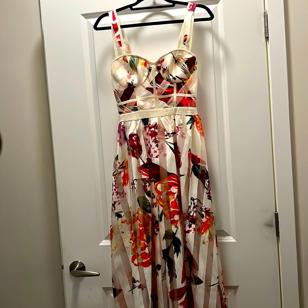 Floral Striped Dress